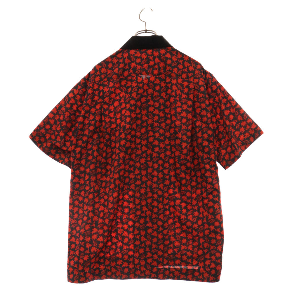 Sacai(サカイ) 24SS FLORAL PRINT SHIRT 総柄 フローラル プリント 半袖シャツ レッド 24-03291M