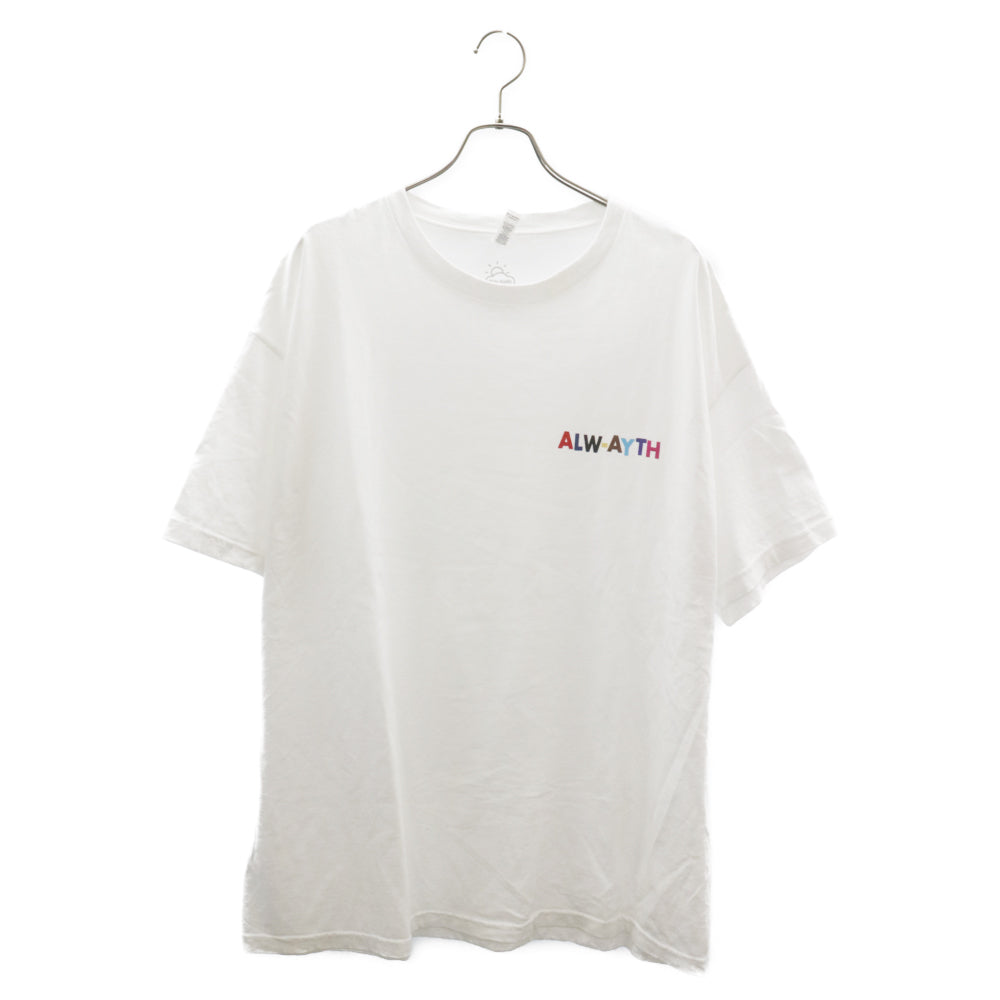 MIN-NANO(ミンナノ) 両面プリント クルーネック 半袖Tシャツ カットソー ホワイト