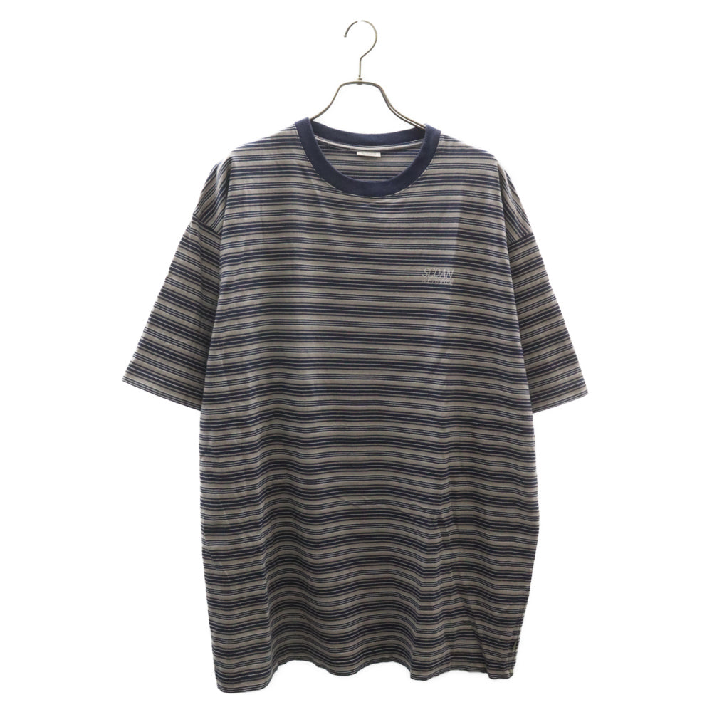 SEDAN ALL-PURPOSE(セダン オールパーパス) STRIPED S/S TEE クルーネック ボーダー 半袖Tシャツ ネイビー/グレー SD23S-CT06