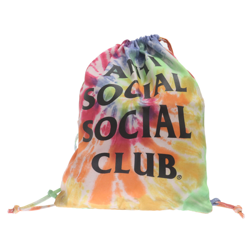 ANTI SOCIAL SOCIAL CLUB(アンチソーシャルソーシャルクラブ) ロゴプリント ナップザック タイダイバックパック マルチ