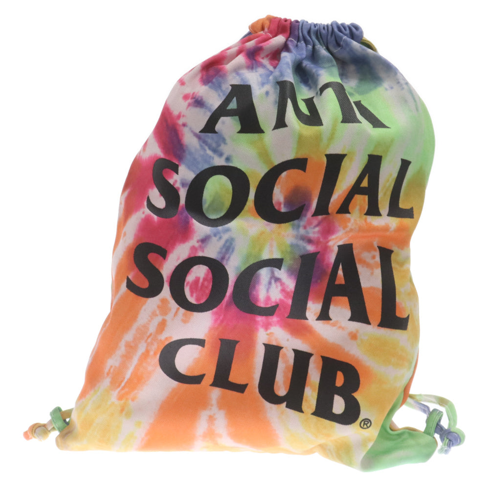ANTI SOCIAL SOCIAL CLUB(アンチソーシャルソーシャルクラブ) ロゴプリント ナップザック タイダイバックパック マルチ