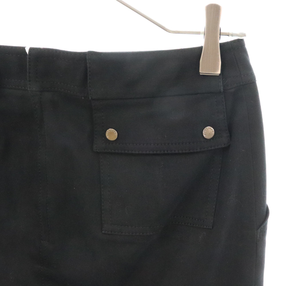 BURBERRY LONDON(バーバリーロンドン) バック ダブルスナップポケット コットン タイトスカート ブラック レディース FX076-640-09