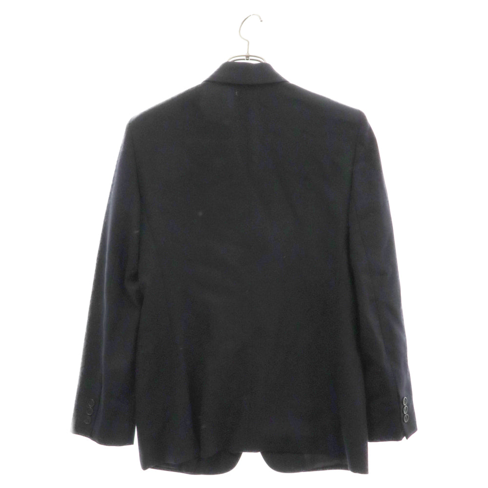 EMPORIO ARMANI(エンポリオアルマーニ) ノッチトラペル 1ボタン テーラードジャケット ネイビーD-TK-6246
