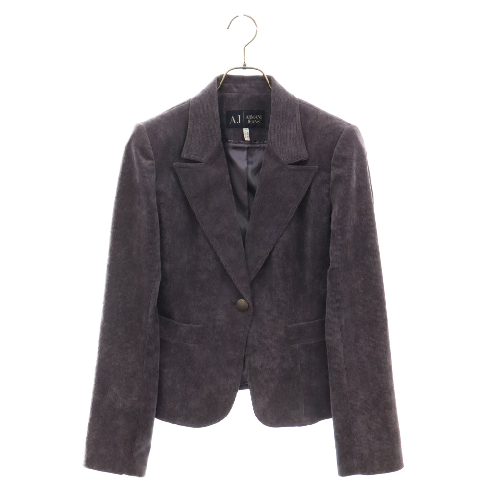 ARMANI JEANS(アルマーニ ジーンズ) ピークドラペル コーデュロイ テーラードジャケット パープル N14MZ 5Z L5 CA 37360