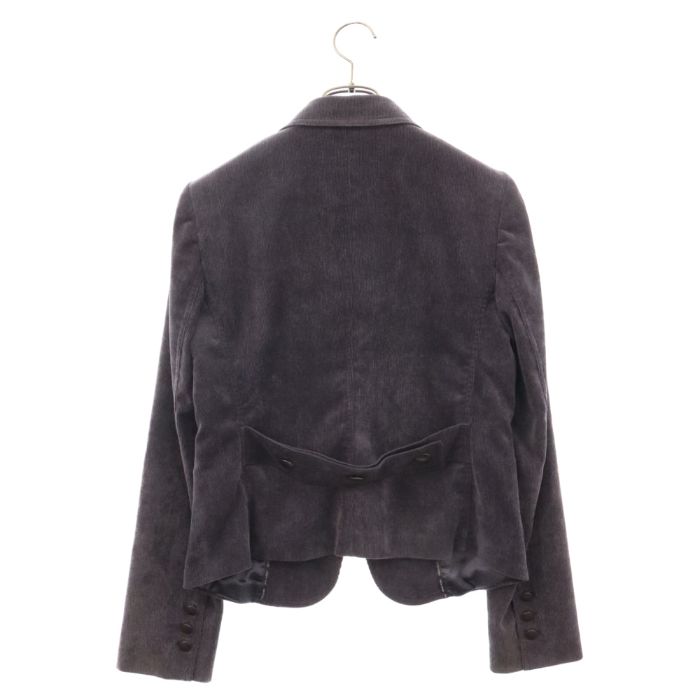 ARMANI JEANS(アルマーニ ジーンズ) ピークドラペル コーデュロイ テーラードジャケット パープル N14MZ 5Z L5 CA 37360