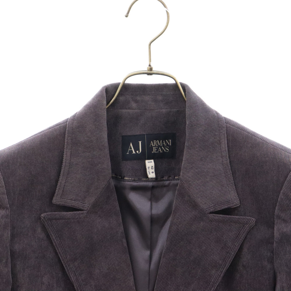 ARMANI JEANS(アルマーニ ジーンズ) ピークドラペル コーデュロイ テーラードジャケット パープル N14MZ 5Z L5 CA 37360