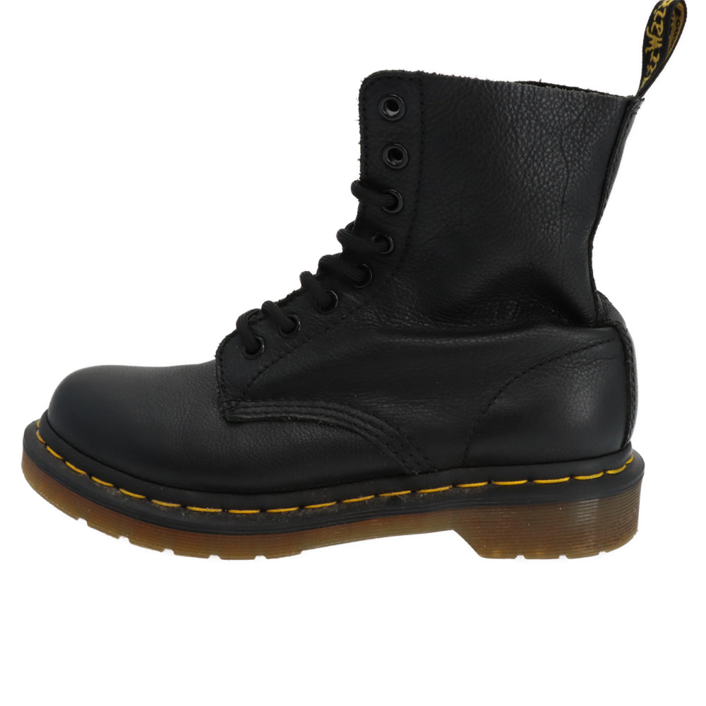 Dr.Martens(ドクターマーチン) 1460 PASCAL VIRGINIA LEATHER パスカル ヴァージニアレザー 8ホール ハイカットブーツ レディース ブラック UK4