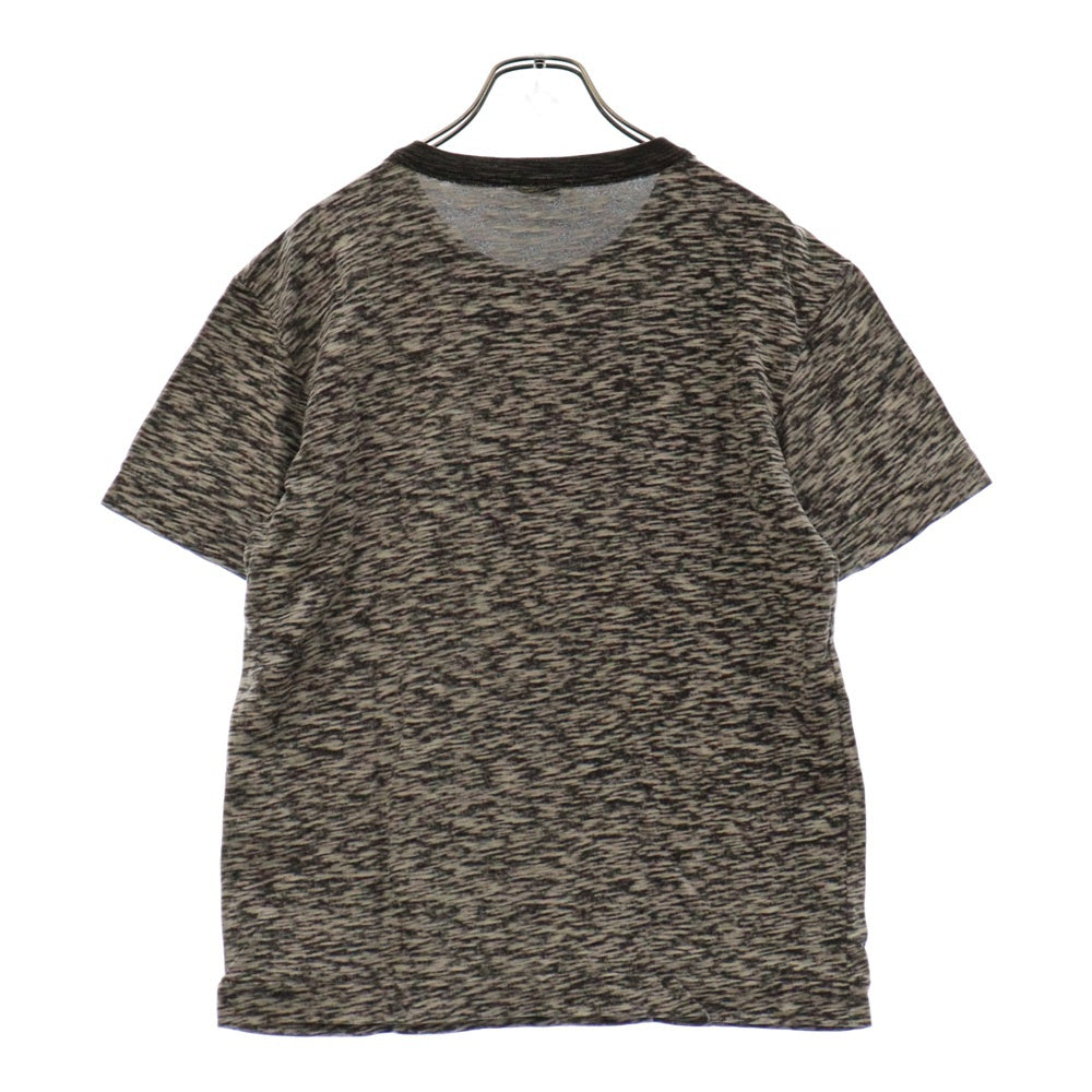 DIESEL(ディーゼル) ペイズリー プリント半袖Tシャツカットソー ブラック/ホワイト