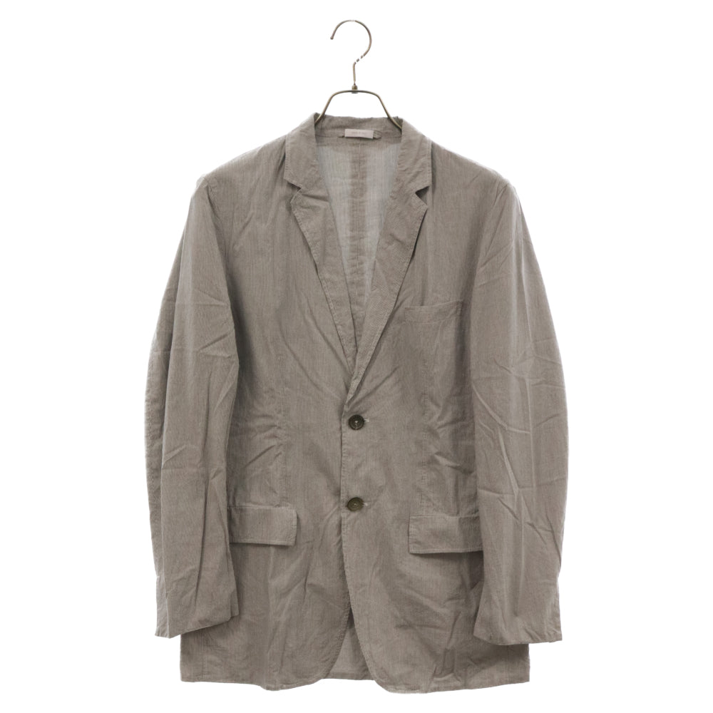 JIL SANDER(ジルサンダー) ヒッコリー テーラードジャケット グレー/ホワイト