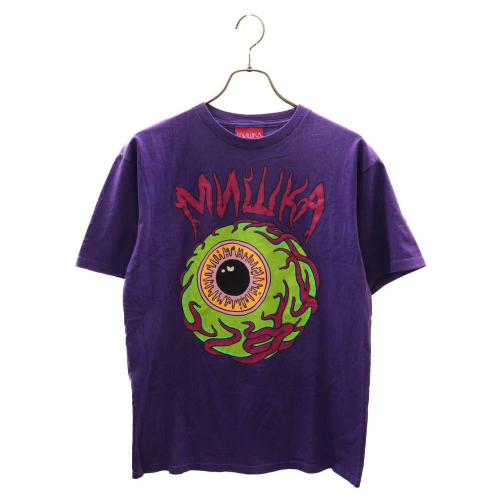 MISHKA(ミシカ) VERMILYEA KEEP WATCH バーミリアキープウォッチ 半袖Tシャツ カットソー パープル