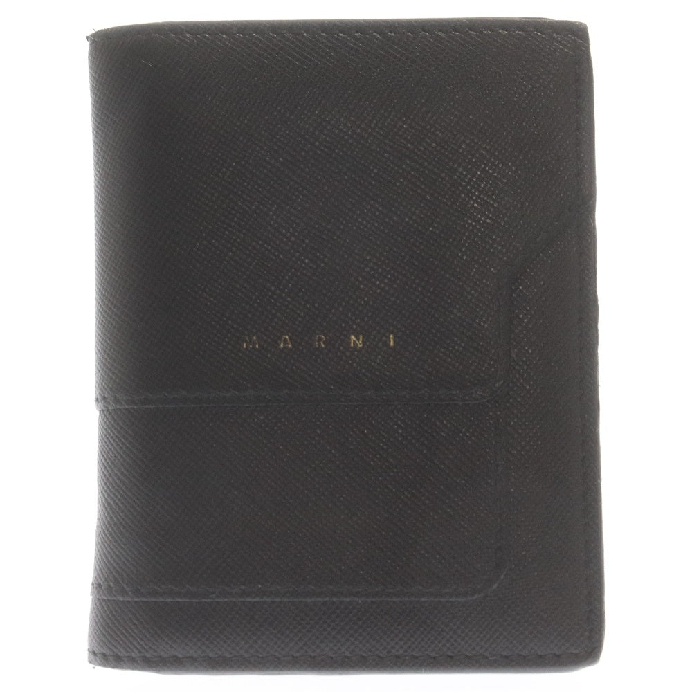 MARNI(マルニ) 二つ折りバイフォールド レザーウォレット 財布 ブラック PFMOQ14U07 LV520