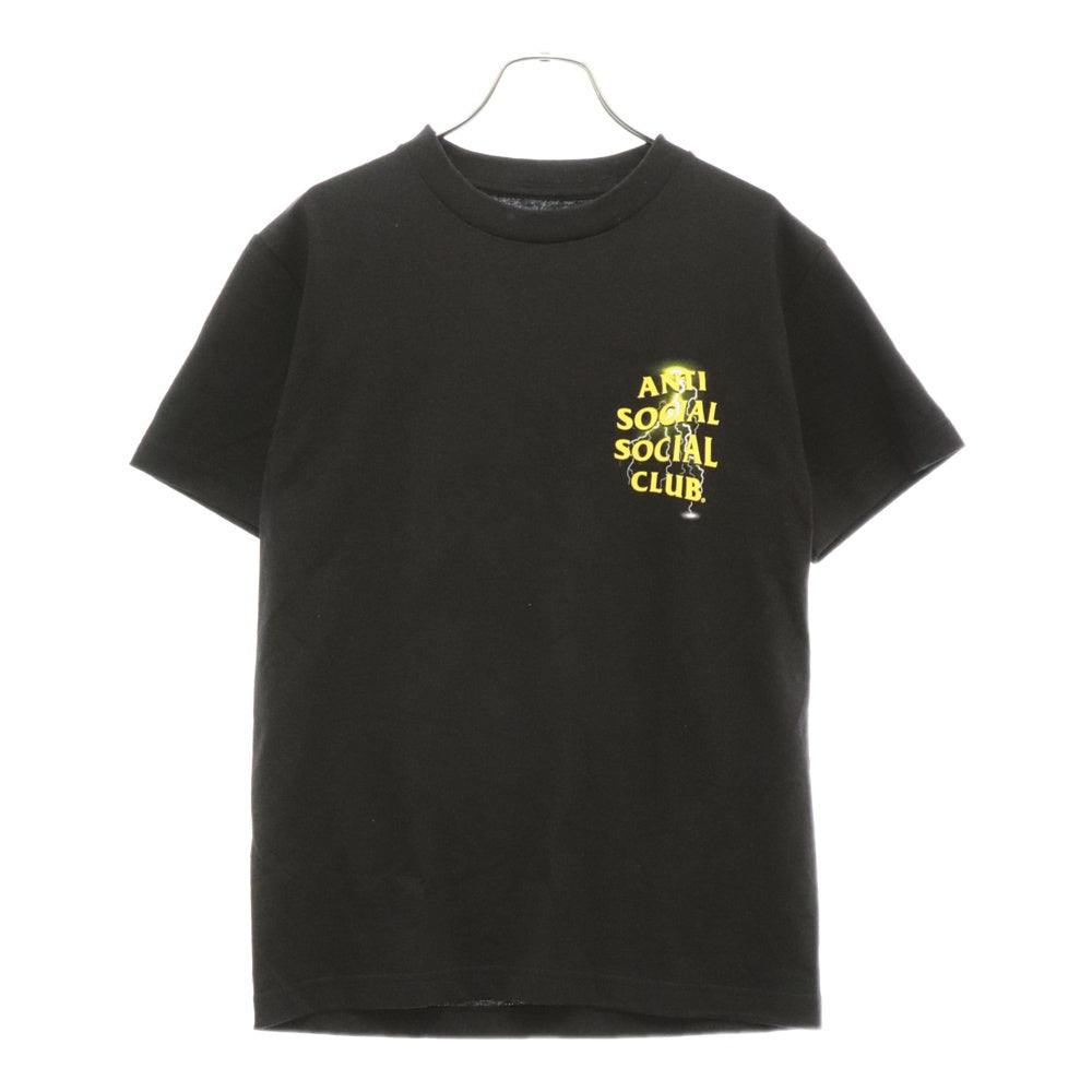 ANTI SOCIAL SOCIAL CLUB(アンチソーシャルソーシャルクラブ) プリント クルーネック 半袖 カットソー Tシャツ ブラック