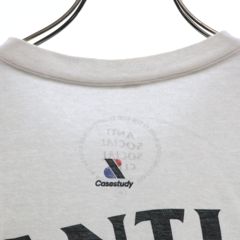 ANTI SOCIAL SOCIAL CLUB(アンチソーシャルソーシャルクラブ) フラワープリント クルーネック 半袖 カットソー Tシャツ ホワイト