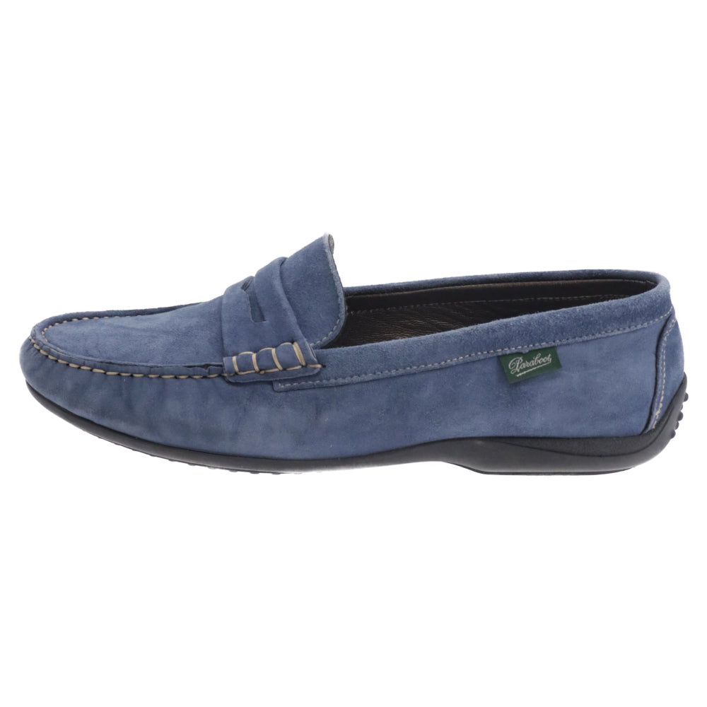PARABOOT(パラブーツ) スウェード ドライビングシューズ ローファー スリッポン ブルー