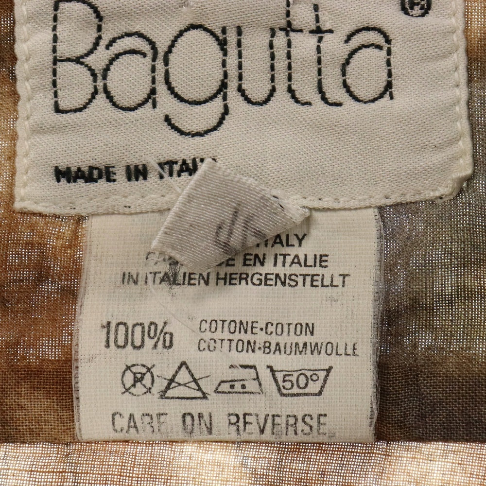 Bagutta(バグッタ) 胸ポケット コットン ボタニカル柄 半袖シャツ マルチ