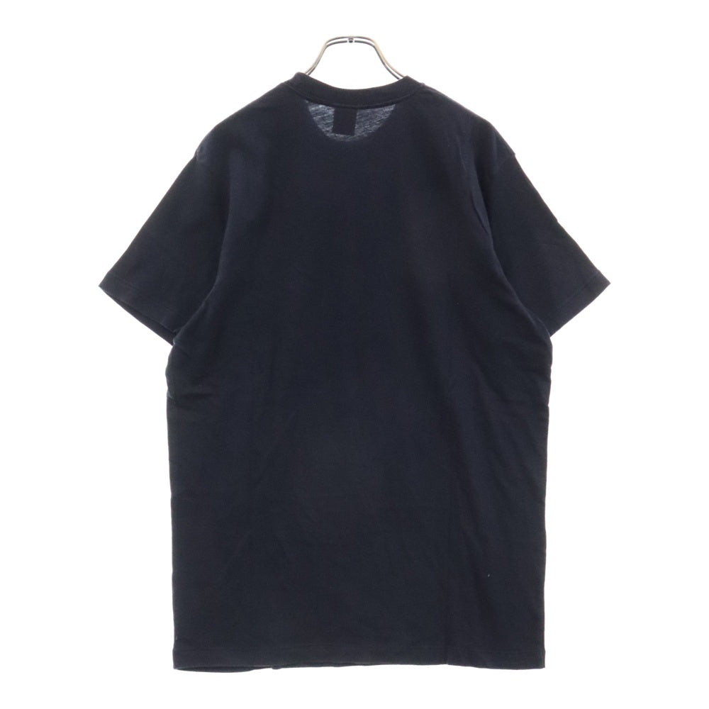 Abercrombie&Fitch(アバクロンビーアンドフィッチ) GLOW WITH PRIDE グロウ ウィズ プライド プリント クルーネック コットン 半袖Tシャツ カットソー ネイビー