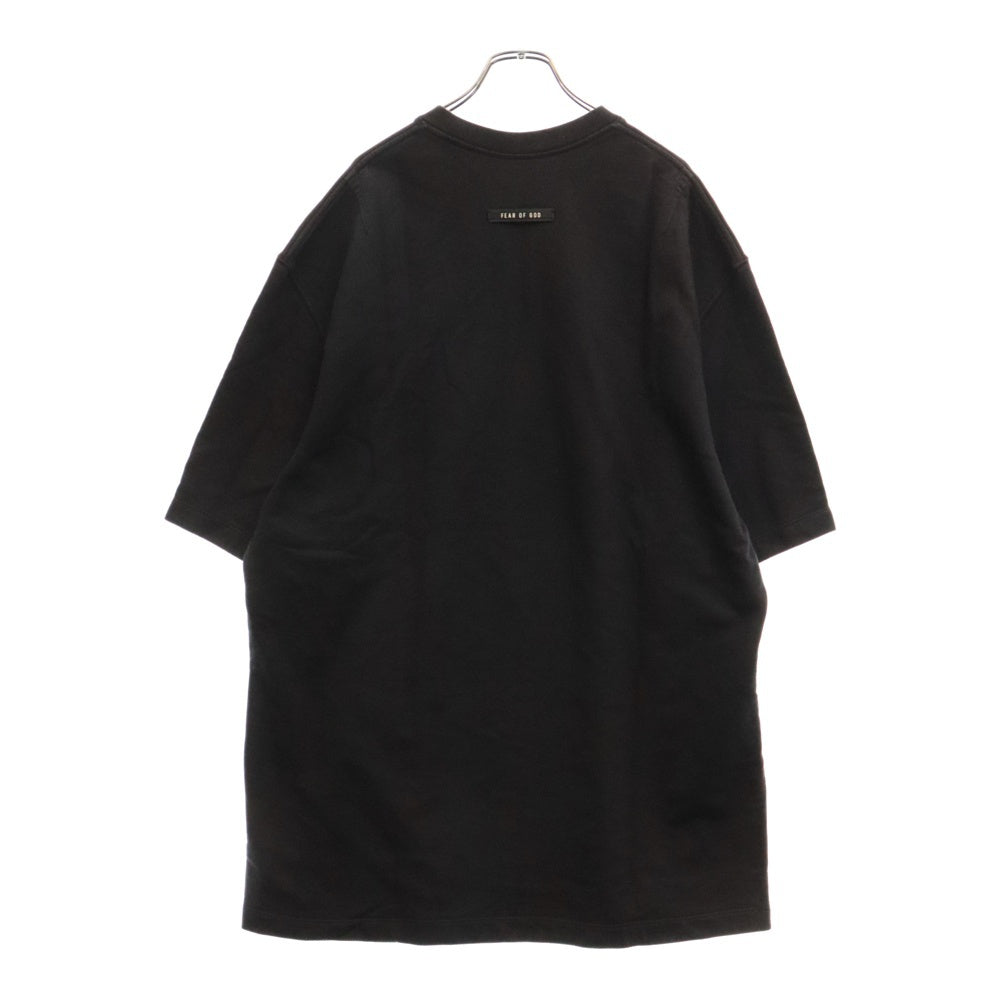 FEAR OF GOD(フィアオブゴッド) 6th Sixth Collection Half Zip Henly Tshirt シックスコレクション ハーフジップ ヘンリー 半袖Tシャツ カットソー ブラック C000-1005-10 F18-9K
