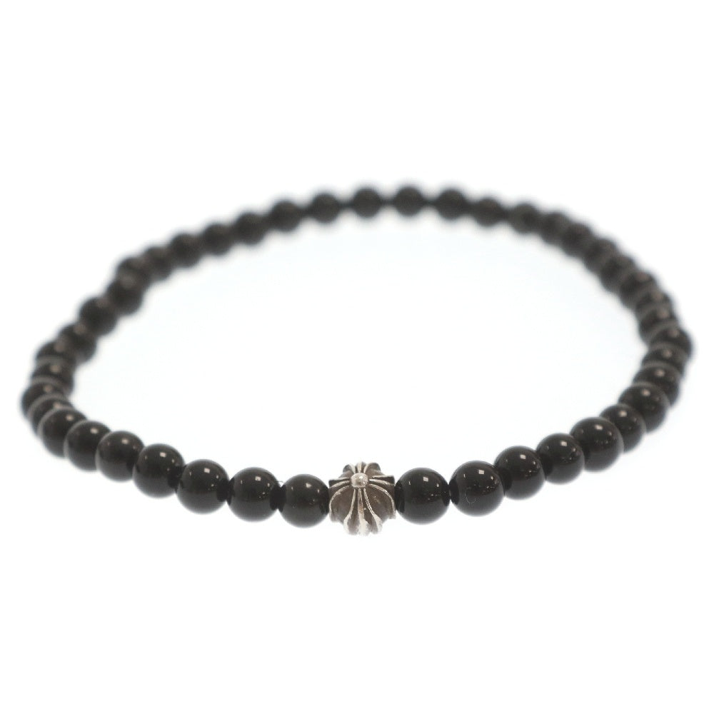CHROME HEARTS(クロムハーツ) 4mm BEAD ビーズ ブレスレット シルバー/ブラック