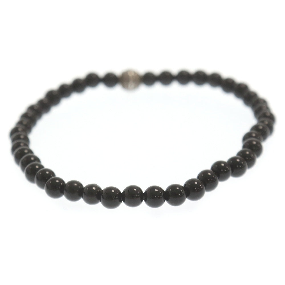 CHROME HEARTS(クロムハーツ) 4mm BEAD ビーズ ブレスレット シルバー/ブラック