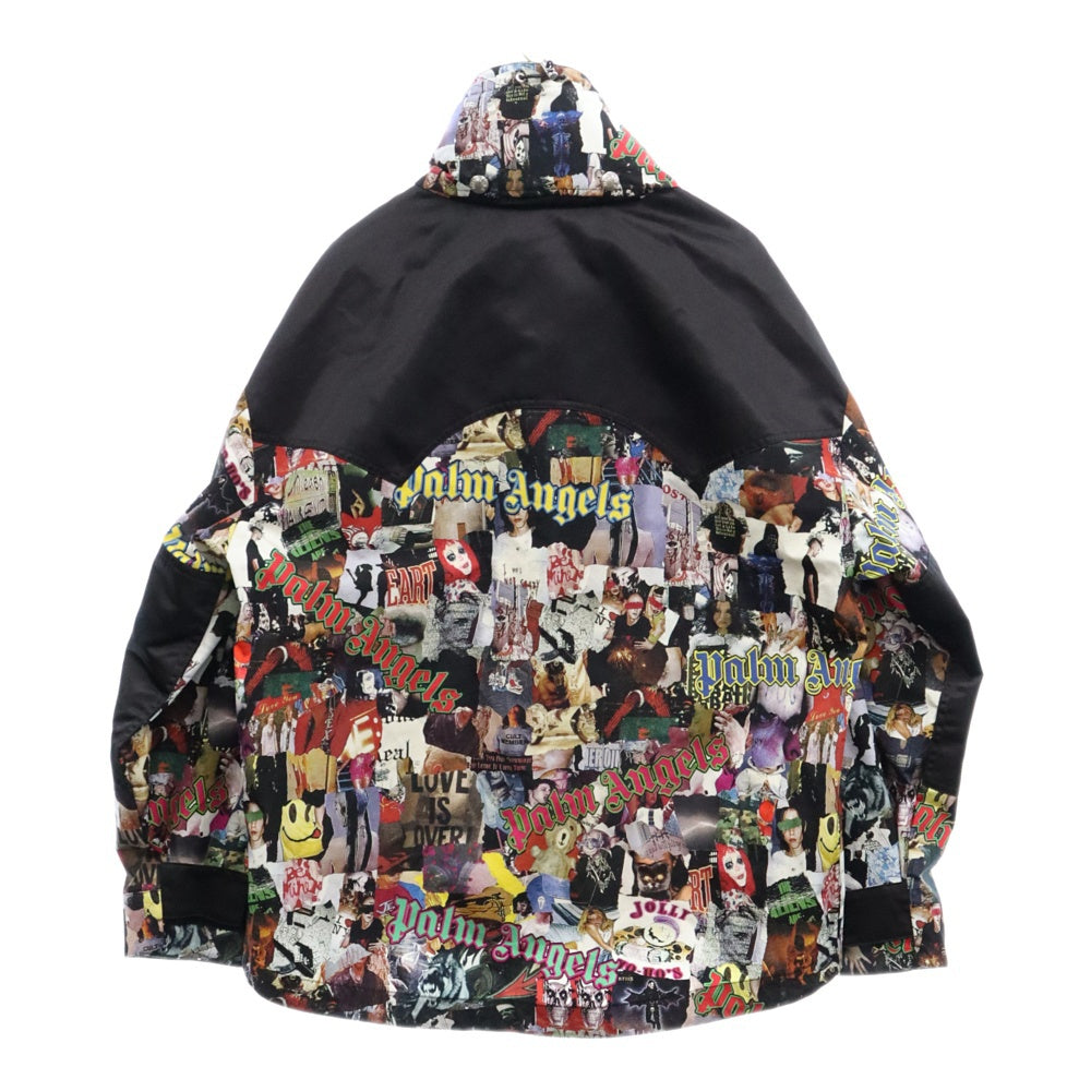 MONCLER(モンクレール) 19AW ×Palm Angels KLAUS GIUBBOTTO パームエンジェルス フーデッド マウンテンジャケット 総柄 マルチカラー E209L4100080