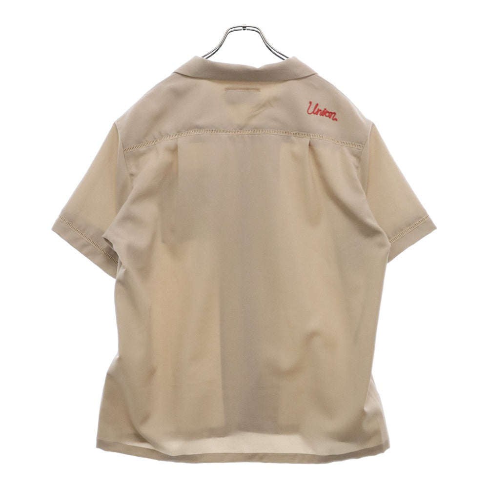 UNION(ユニオン) PROVIDENCE SHIRT プロビデンス オープンカラー 半袖シャツ ベージュ 111001