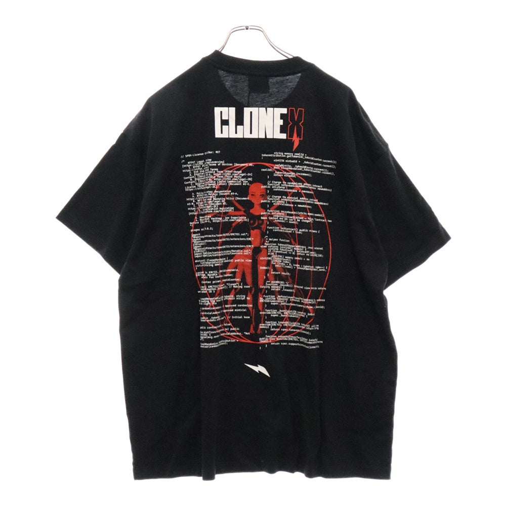 RTFKT(アーティファクト) CloneX Genesis T-Shirt クローンエックス ジェネシス 半袖Tシャツ カットソー ブラック