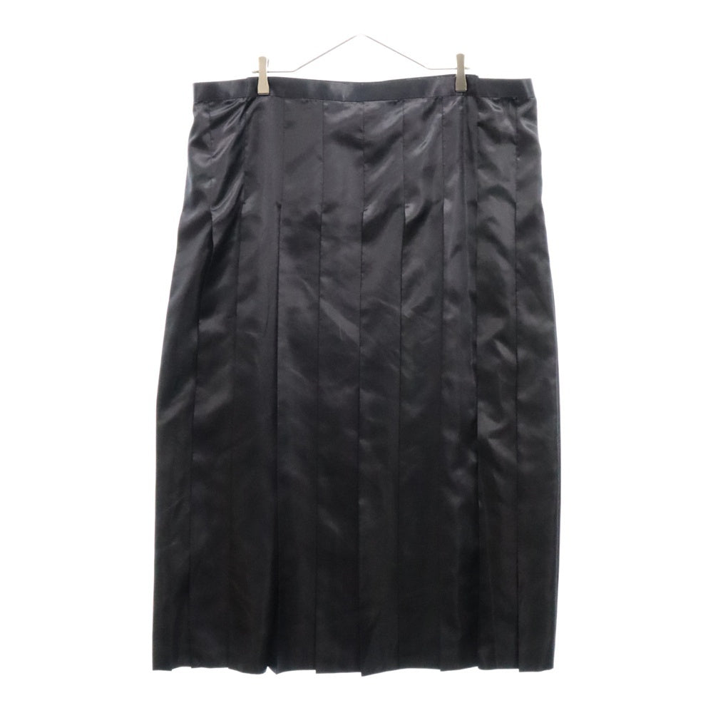 JUNYA WATANABE COMME des GARCONS(ジュンヤワタナベ コムデギャルソン) 18AW 変形 サテン プリーツ ロングスカート レディース ネイビー JB-S005
