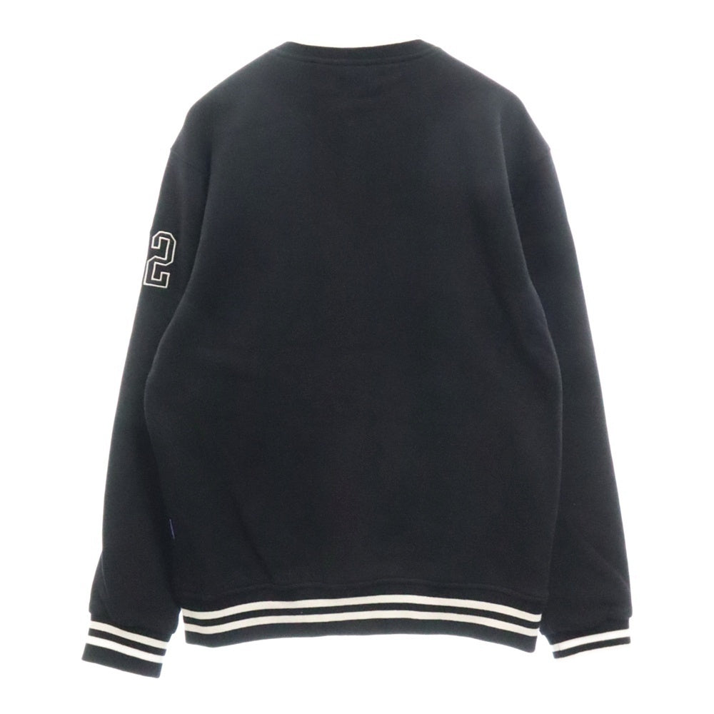 TOYPLANE(トイプレーン) FLEECE STADIUM JACKET フリース スタジアム ジャケット ブラック TP17-FJK06