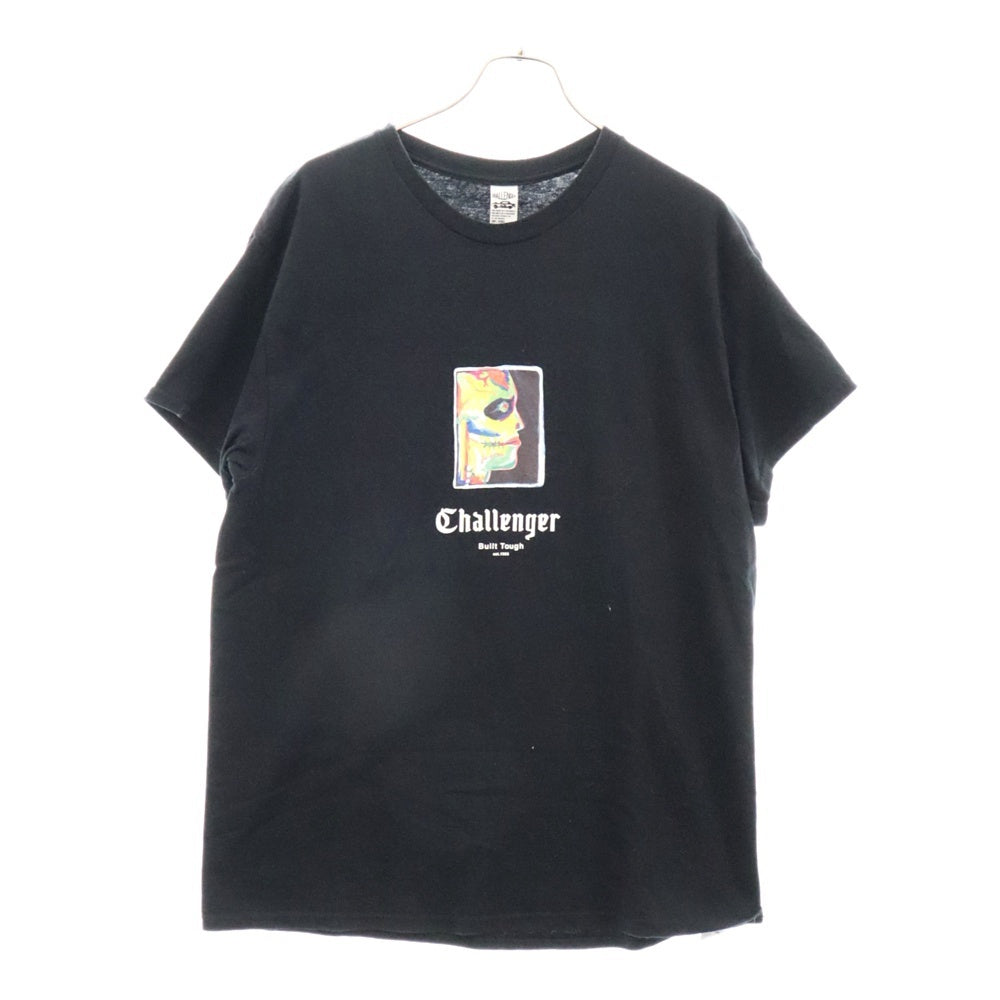 CHALLENGER(チャレンジャー) FACE TEE フェイス フロントプリント半袖Tシャツ ブラック