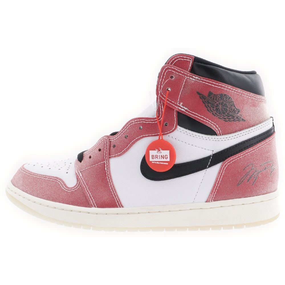 NIKE(ナイキ) ×TROPHY ROOM AIR JORDAN 1 RETRO HIGH OG SP トロフィールーム エアジョーダン 1 シカゴ ハイカットスニーカー レッド/ホワイト US11.5/29.5cm DA2728-100