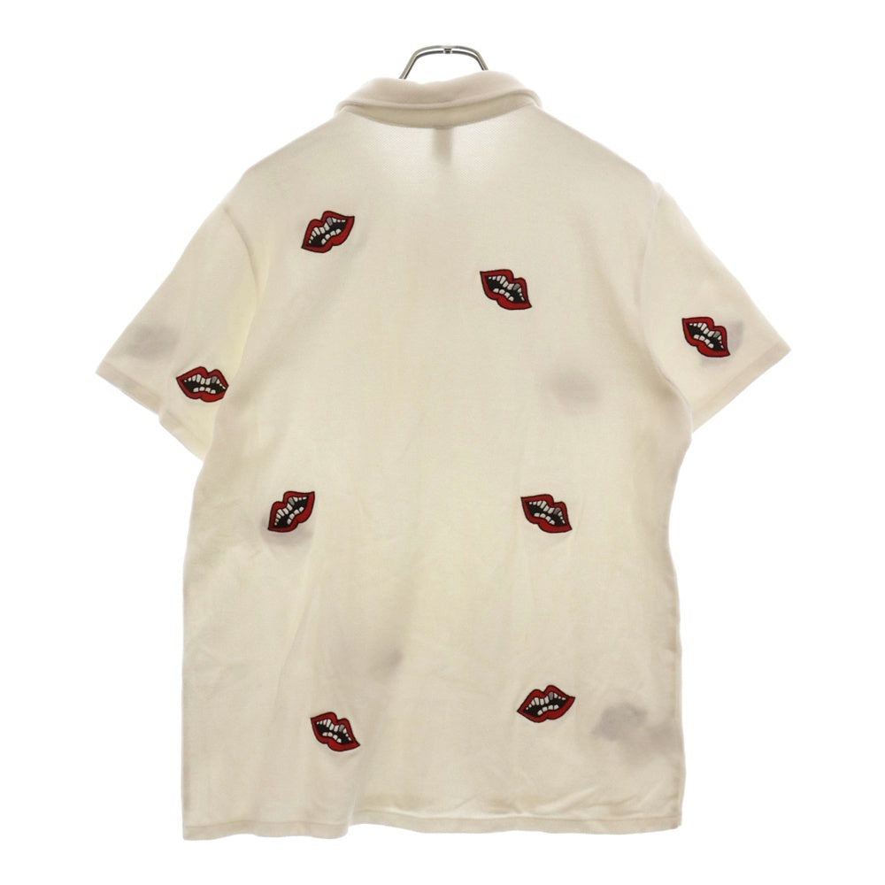 CHROME HEARTS(クロムハーツ) ×MATTY BOY Polo Shirt マッティボーイ 半袖ポロシャツ 総柄 CHOMPER チョンパー ホワイト