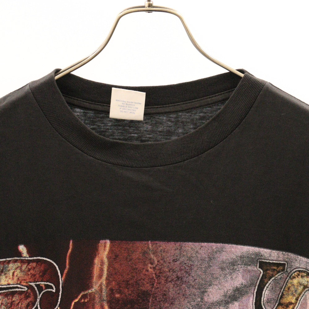 VINTAGE(ヴィンテージ) 90S 2PAC IN MEMORY OF TUPAC SHAKUR RAP DESIGN EVANS ツーパック サグ ライフ 半袖Tシャツ カットソー ブラック