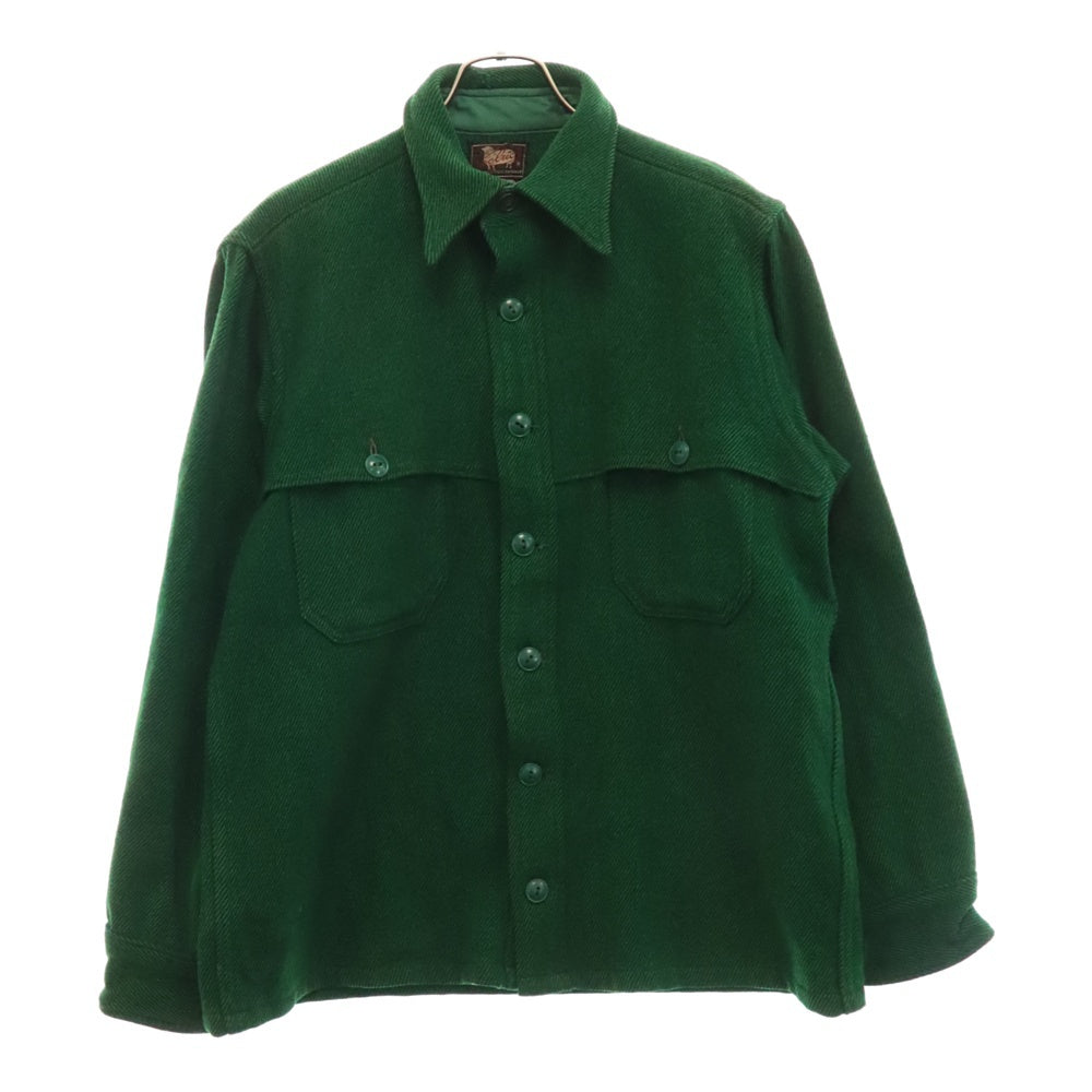 WOOLRICH(ウールリッチ) 50-60S VINTAGE ウール マッキーノ シャツ ジャケット グリーン