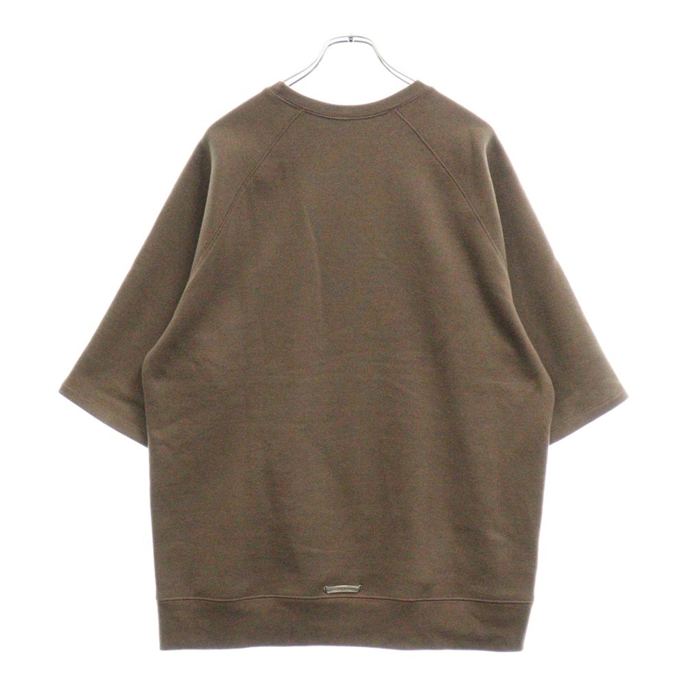 CHROME HEARTS(クロムハーツ) Y NOT SLO RIDE 胸CH刺繍 半袖スウェット 半袖Tシャツ カットソー ブラウン