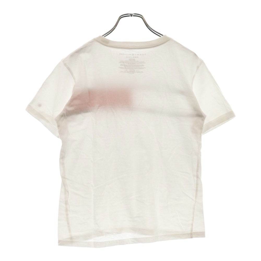 TOMMY HILFIGER(トミーヒルフィガー) 胸ロゴ Tシャツ 半袖カットソー ホワイト T887052-100