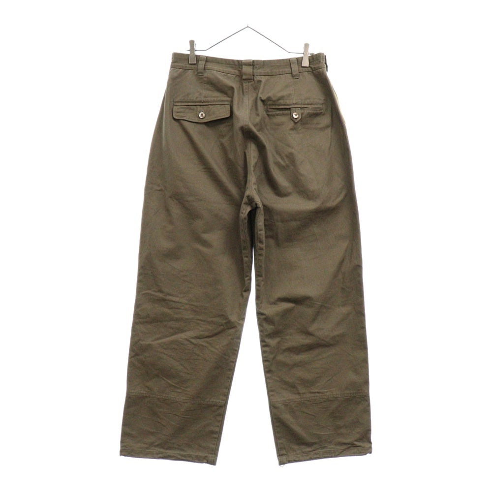 rajabrooke(ラジャブルック) BASIK CHINO PANTS 裾ドローコード ワーク チノパンツ ブラウン