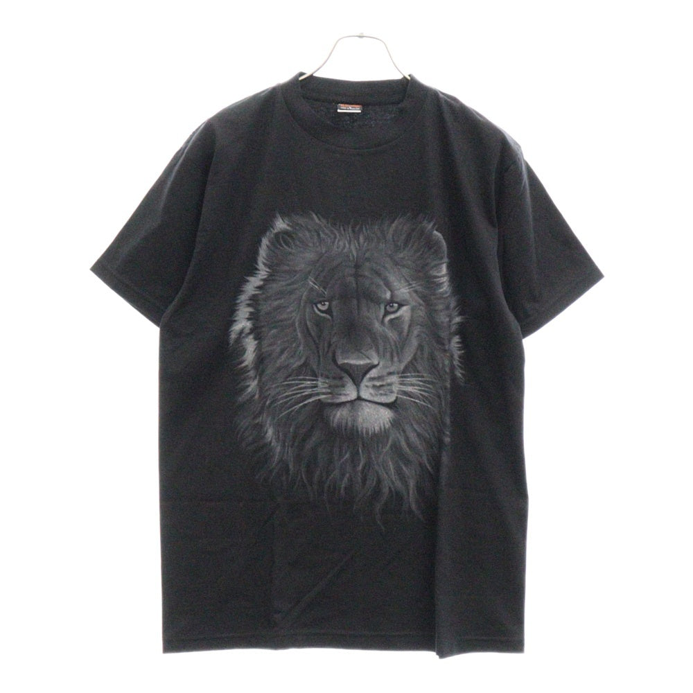 IMPORT GEAR(インポートギア) アニマルプリント クルーネック 半袖Tシャツ カットソー ブラック