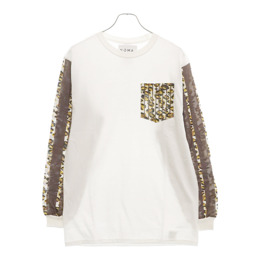 NOMA t.d.(ノーマティーディー) Leopard L/SL レオパード ロングスリーブTシャツ カットソー ホワイト