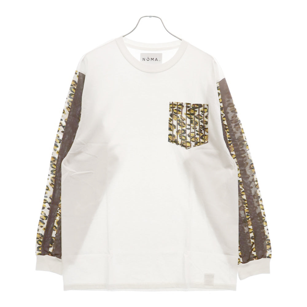 NOMA t.d.(ノーマティーディー) Leopard L/SL レオパード ロングスリーブTシャツ カットソー ホワイト