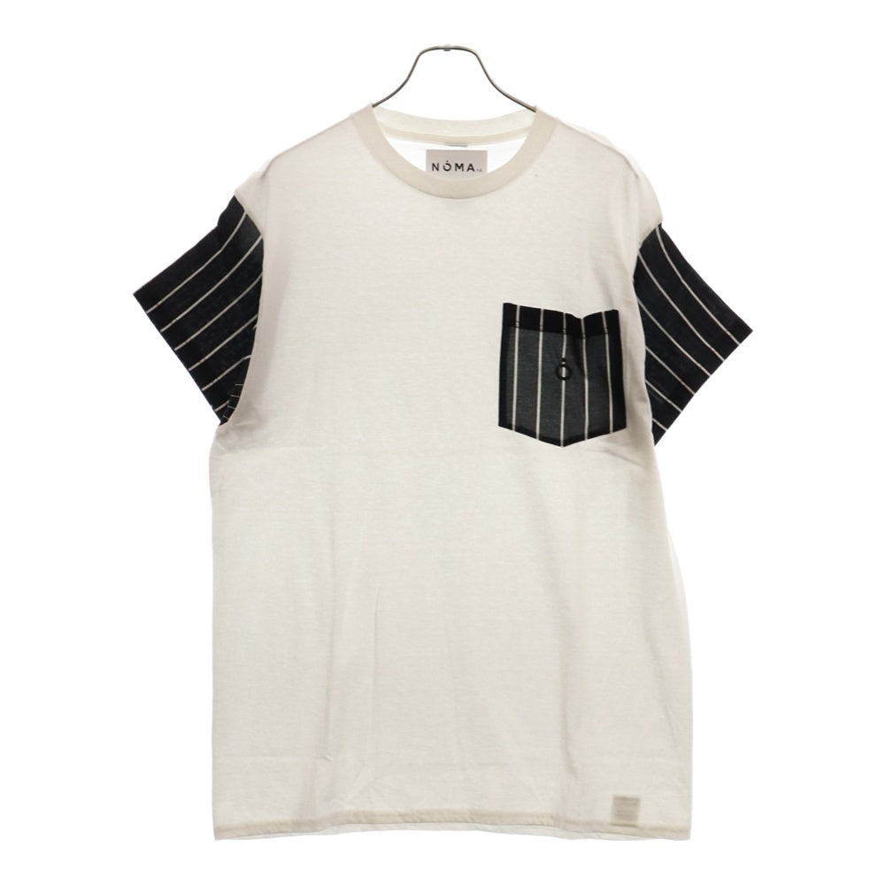NOMA t.d.(ノーマティーディー) Stripe S/S ストライプ 半袖Tシャツ ホワイト/ブラック