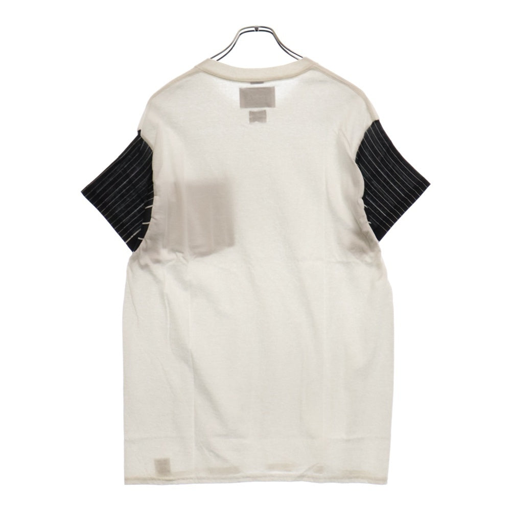 NOMA t.d.(ノーマティーディー) Stripe S/S ストライプ 半袖Tシャツ ホワイト/ブラック