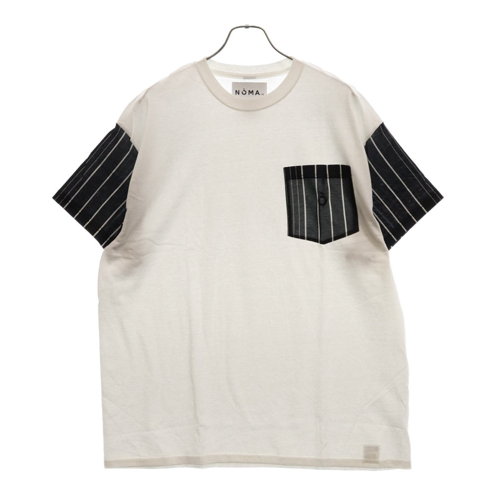NOMA t.d.(ノーマティーディー) Stripe S/S ストライプ 半袖Tシャツ ホワイト/ブラック