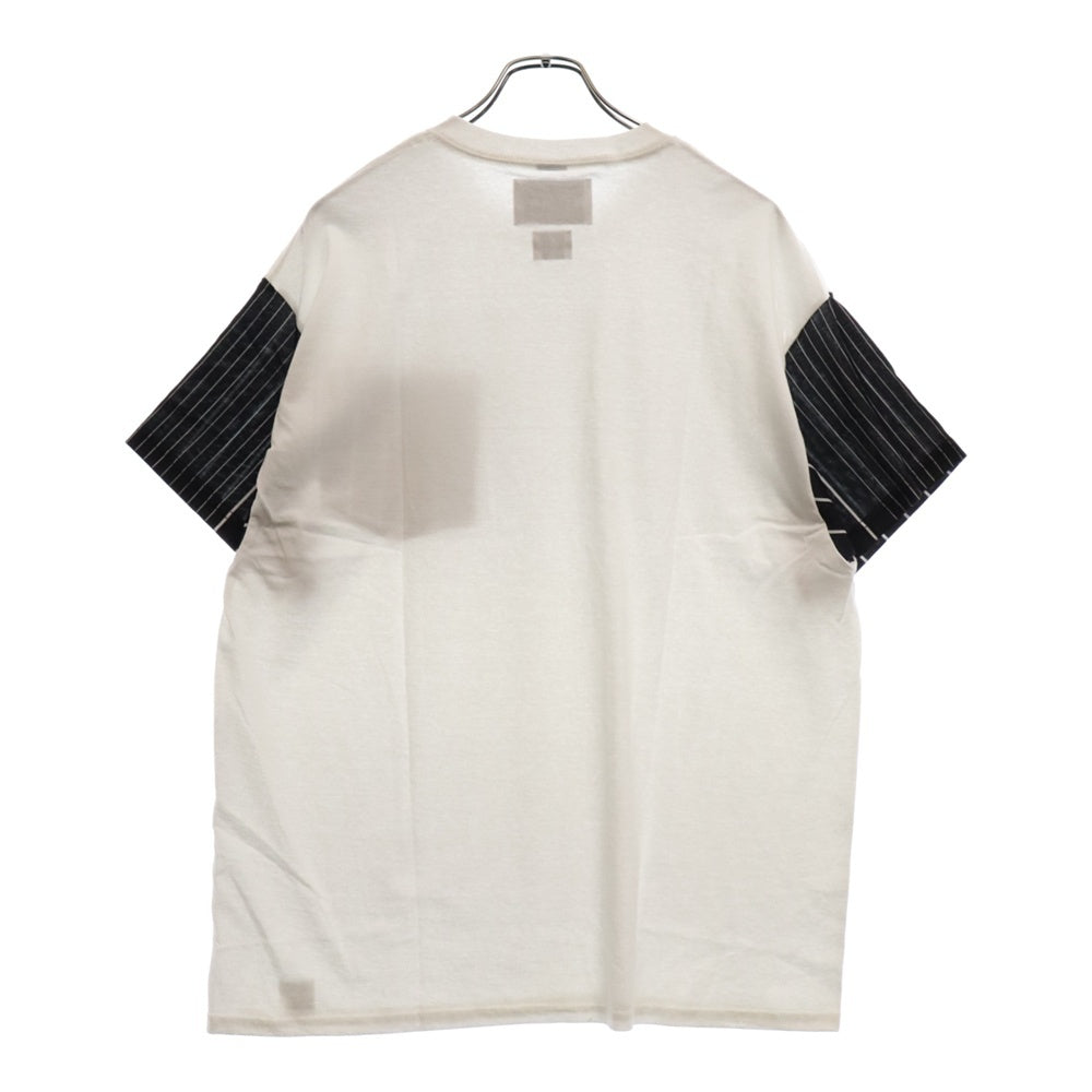 NOMA t.d.(ノーマティーディー) Stripe S/S ストライプ 半袖Tシャツ ホワイト/ブラック
