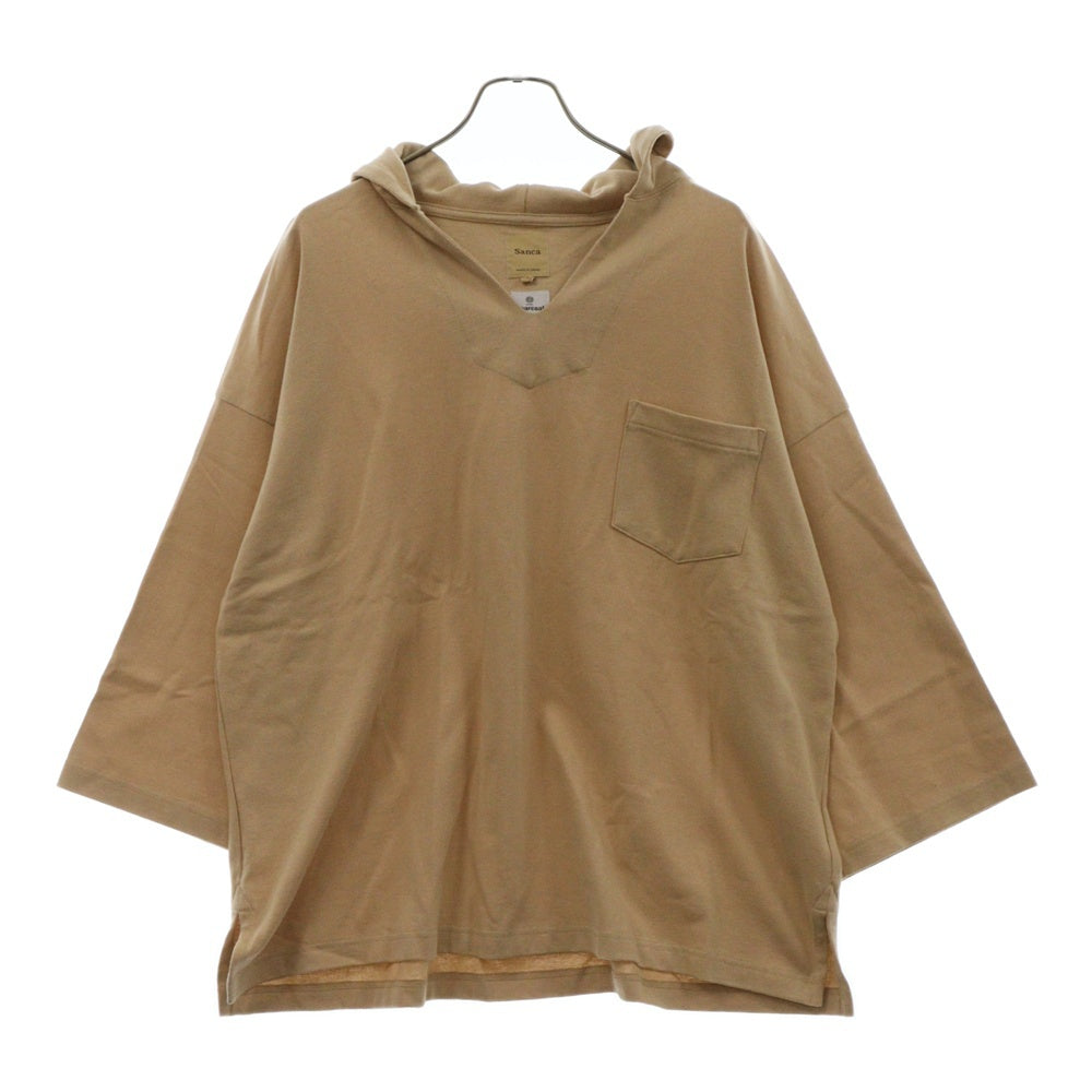 sanca(サンカ) Mex Hoody 8SL メキシカンフーディ Tシャツ カットソー タン