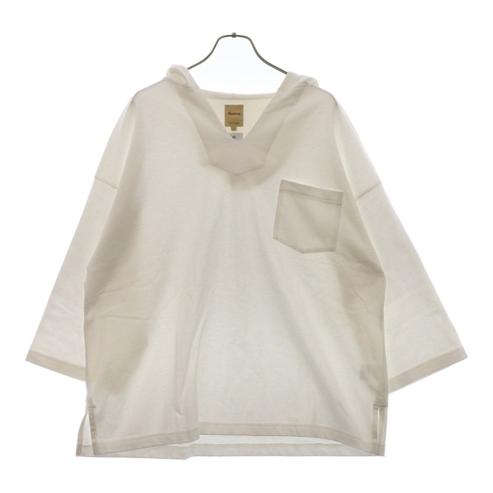 sanca(サンカ) Mex Hoody 8SL メキシカンフーディ Tシャツ カットソー ホワイト