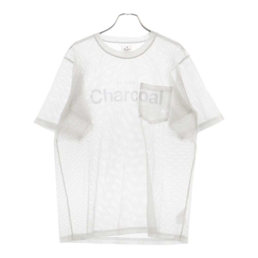 the conspires(ザコンスパイアーズ) Mesh Print T メッシュプリント 半袖Tシャツ ホワイト