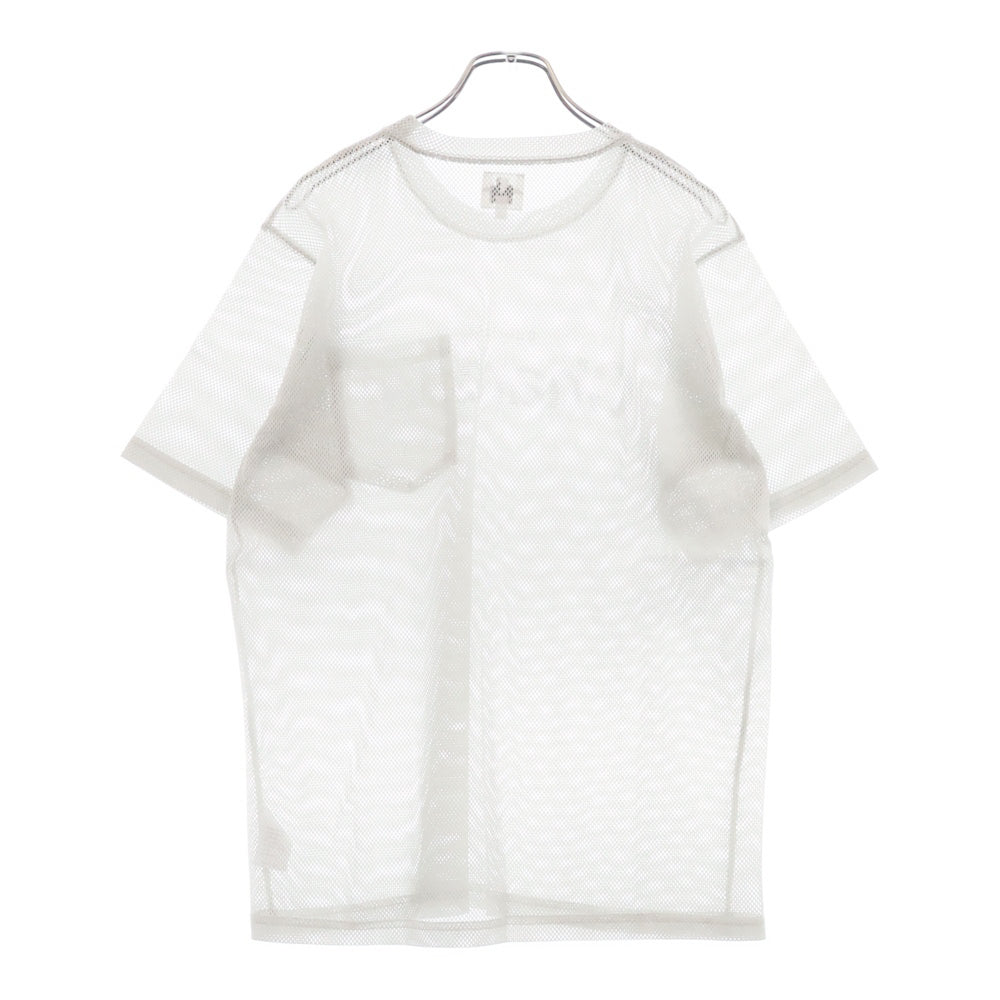 the conspires(ザコンスパイアーズ) Mesh Print T メッシュプリント 半袖Tシャツ ホワイト