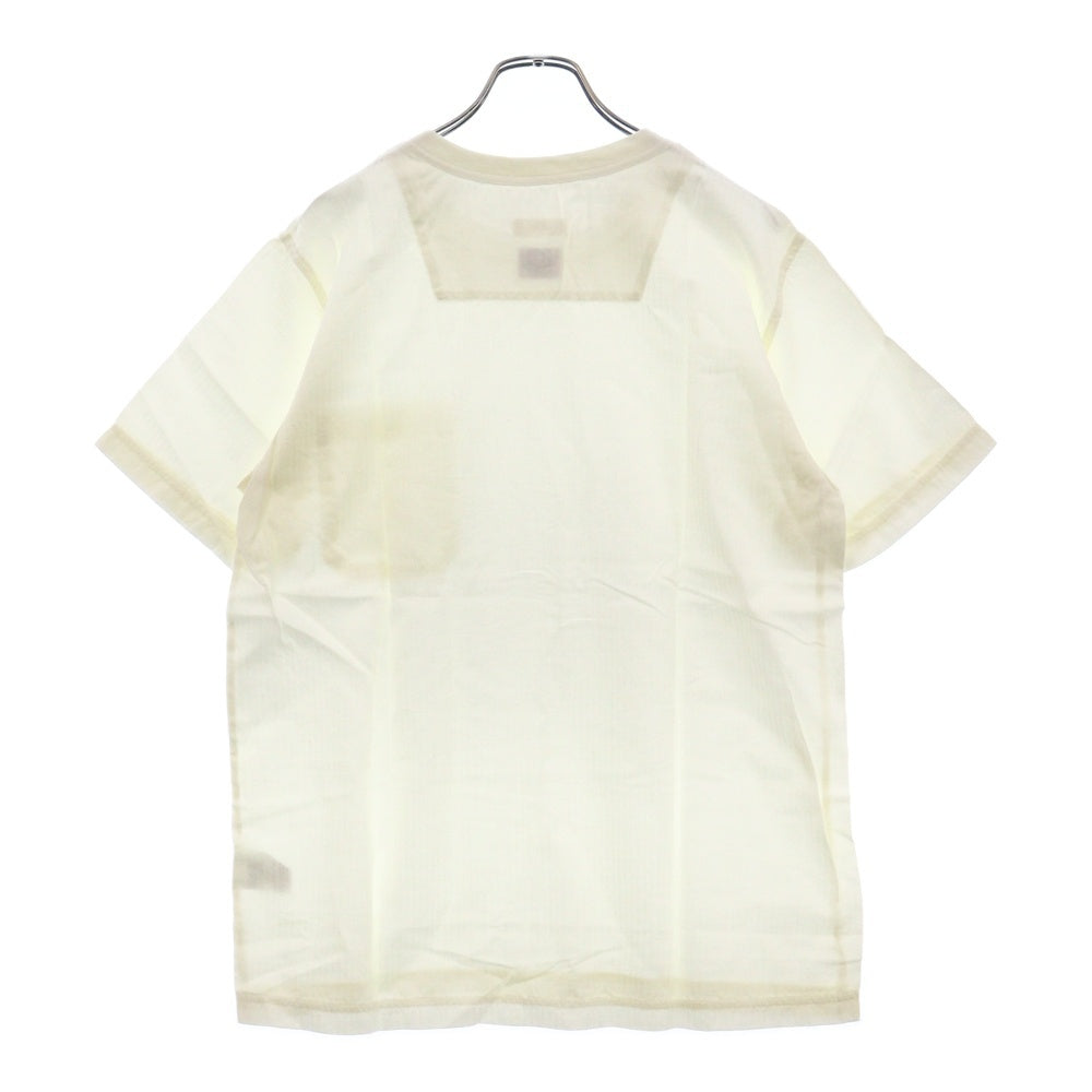 ts(s)(ティーエスエス) 120'S H/Bone S/S ヘリンボーン 胸ポケット半袖Tシャツ ホワイト
