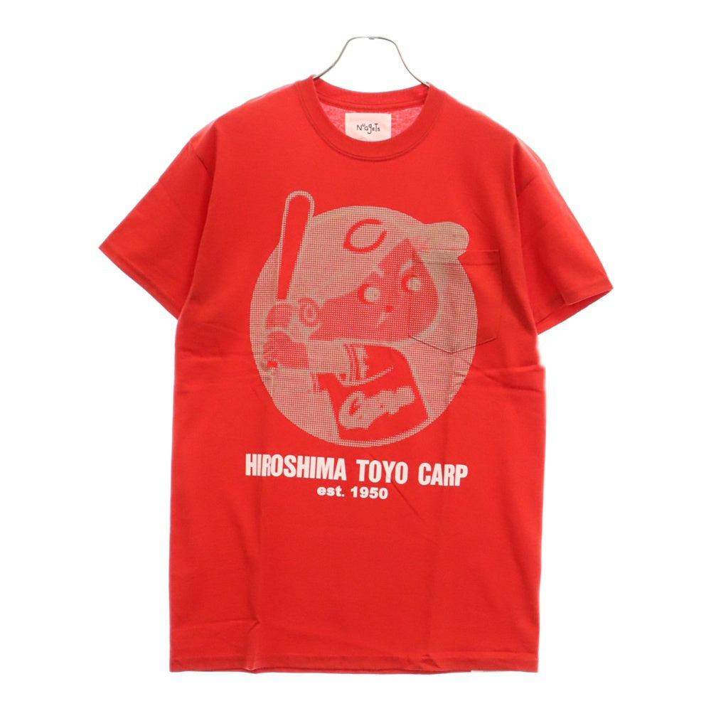 NUGETS(ナゲッツ) ×広島カープ×Charcoal TOYO Carp SP S/S カープ坊や 半袖Tシャツ レッド