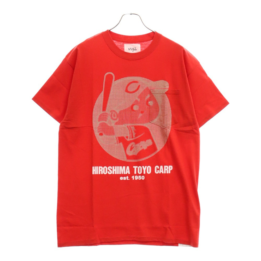 NUGETS(ナゲッツ) ×広島カープ×Charcoal TOYO Carp SP S/S カープ坊や 半袖Tシャツ レッド